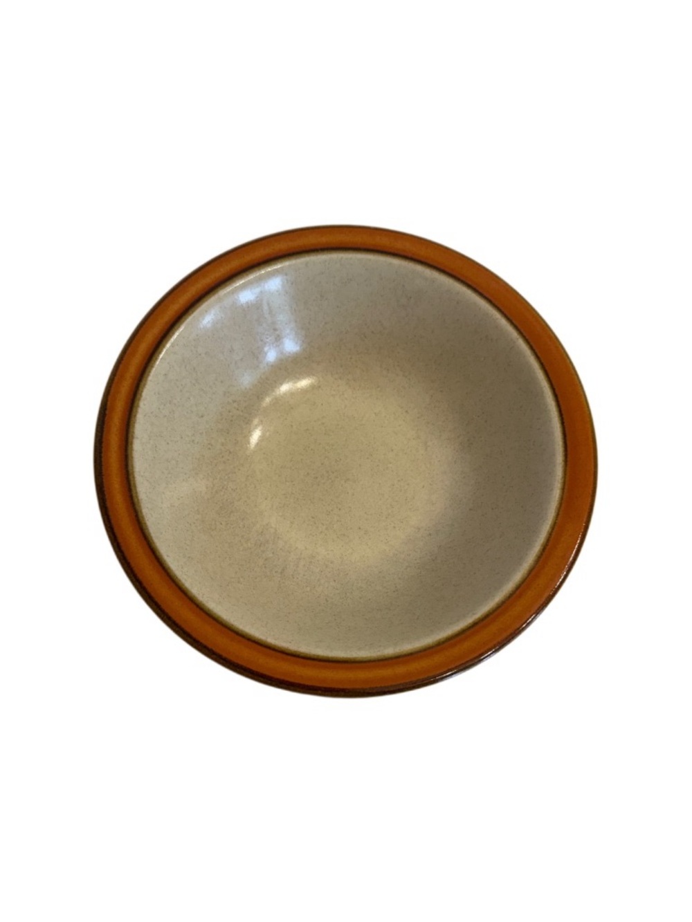 Lot of 6 Sears Sahara Orange Rim Cereal Bowl 6 7/8" Discontinued Stoneware Japan